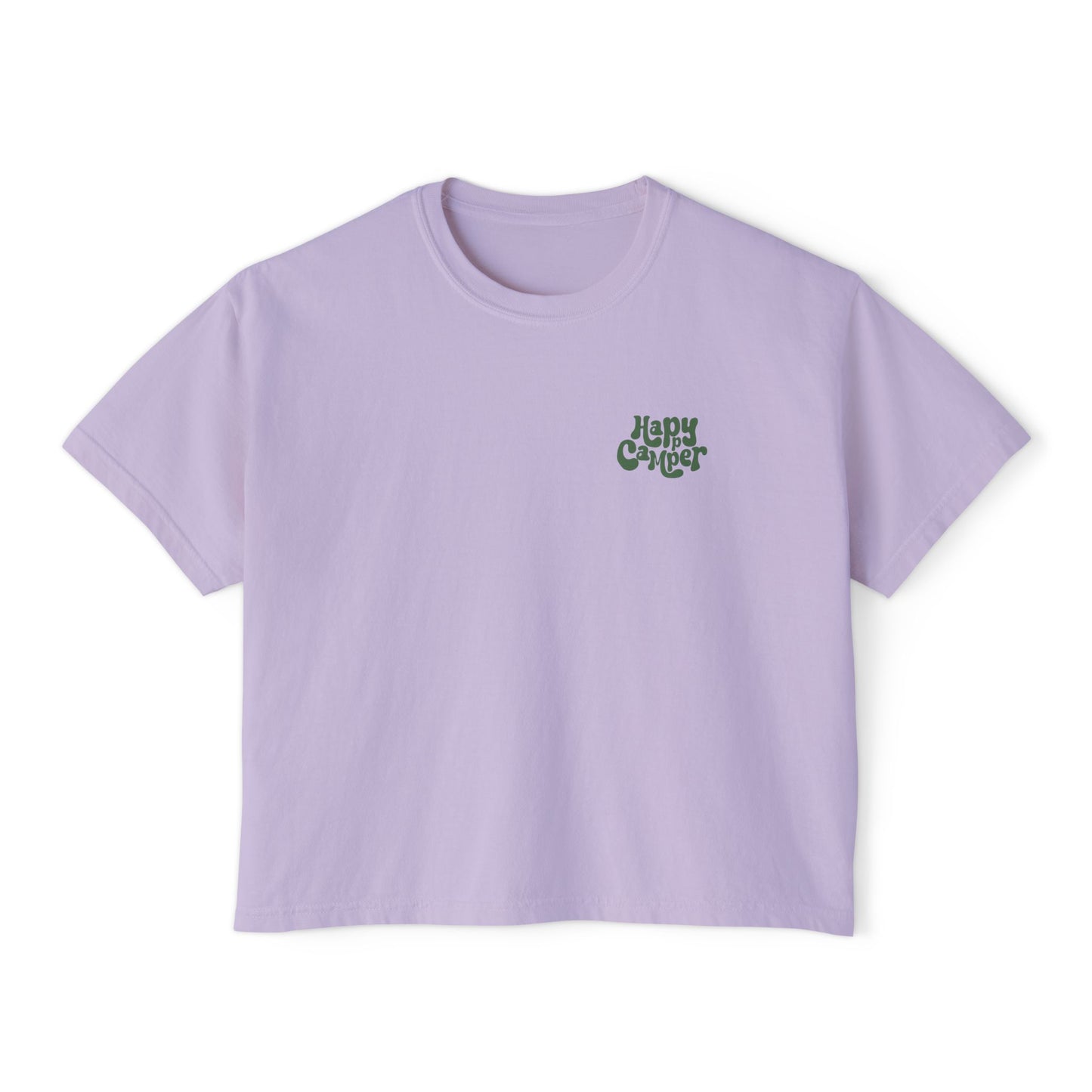 Summit&Co. Women Boxy Tee-Happy Camper
