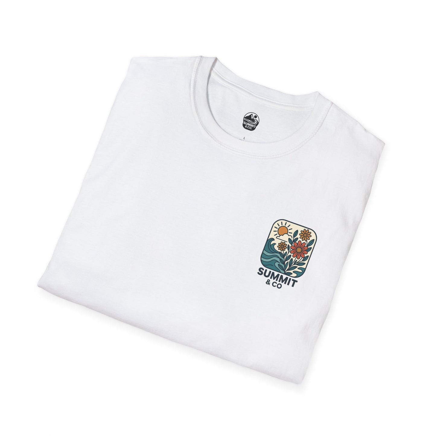 Summit&Co. Softsyle Tee-Floral Logo