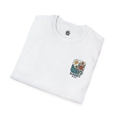 Summit&Co. Softsyle Tee-Floral Logo