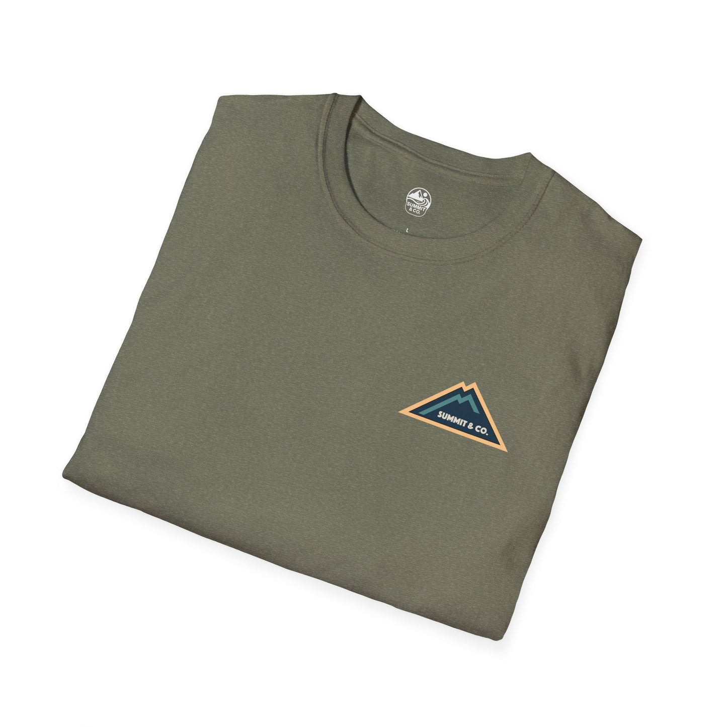 Summit&Co. Softstyle Tee-Mountain& Line