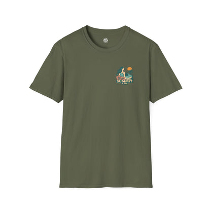 Summit&Co. Softstyle Tee-Surfer Woman Logo