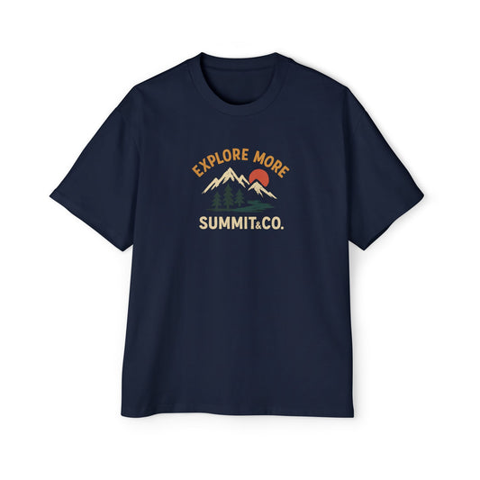 Men's Heavy Oversized Tee-Explore More