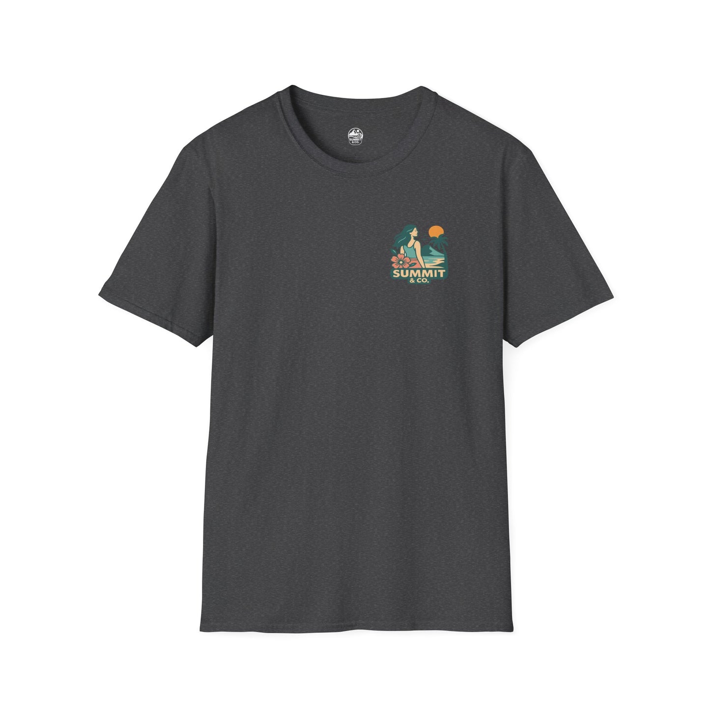 Summit&Co. Softstyle Tee-Surfer Woman Logo