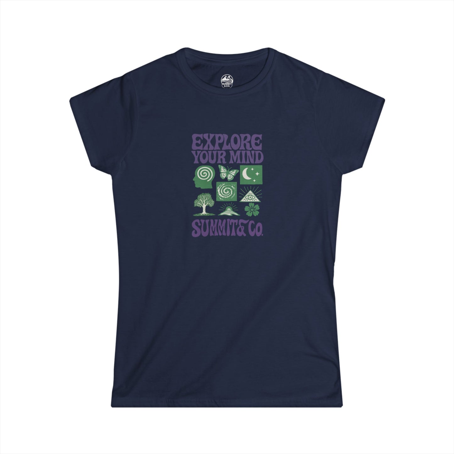 Summit&Co. Women's Slim Explore Your Mind Tee