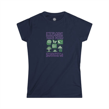 Summit&Co. Women's Slim Explore Your Mind Tee