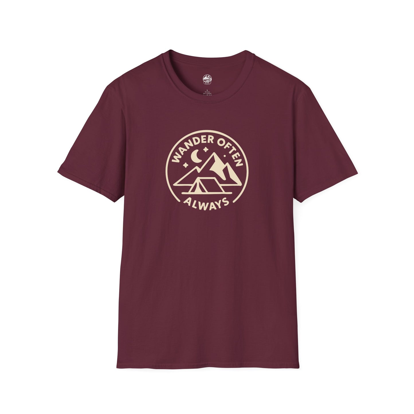 Summit&Co.  Softstyle Tee-Wander Often Always