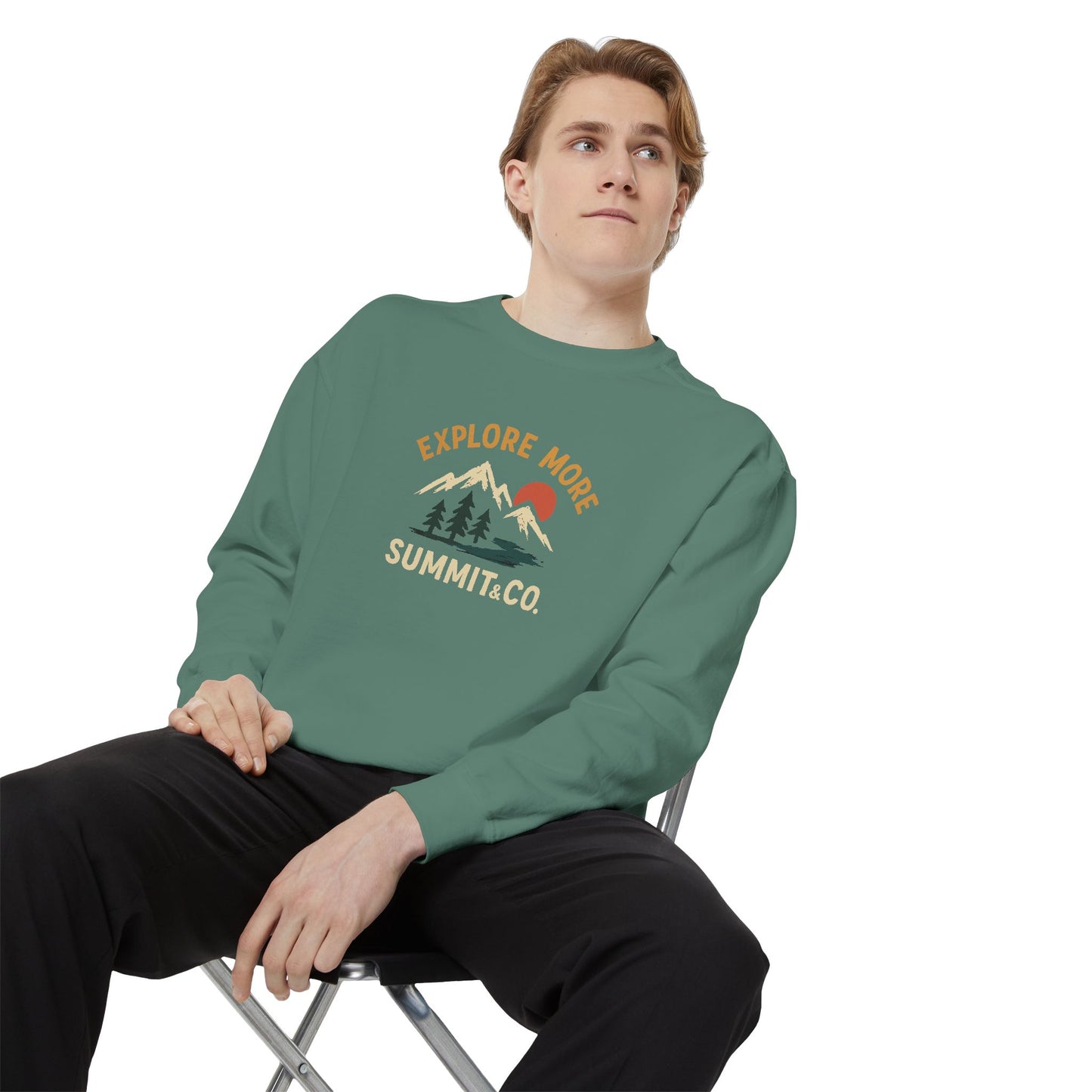 Women's Garment-Dyed Explore More Sweatshirt