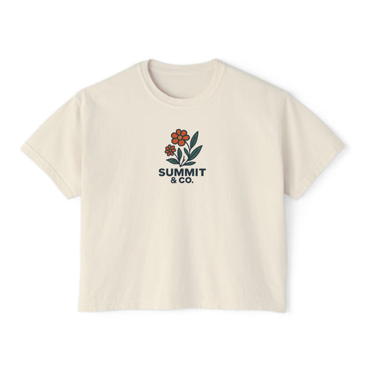 Summit&Co.Women Boxy Tee Floral