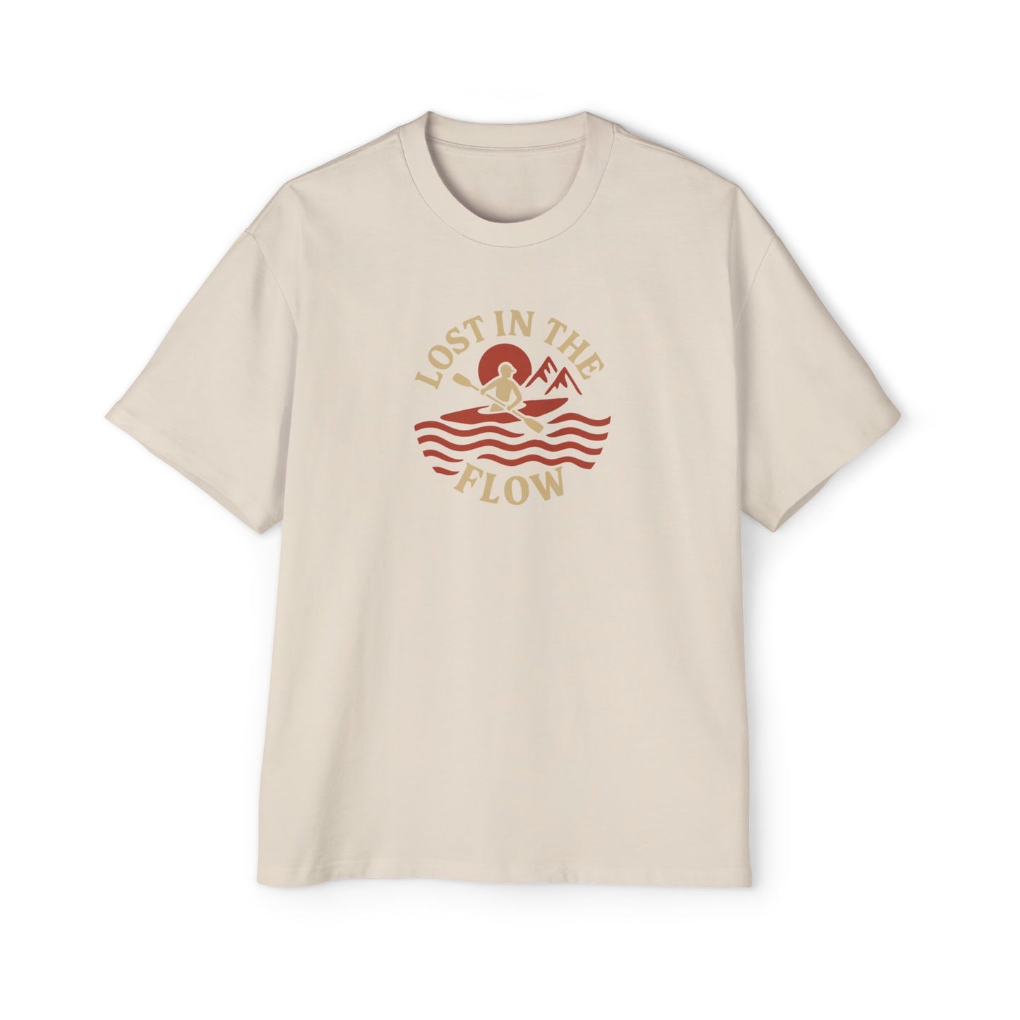 Men's Heavy Oversized Tee - Lost In the Flow T-Shirt
