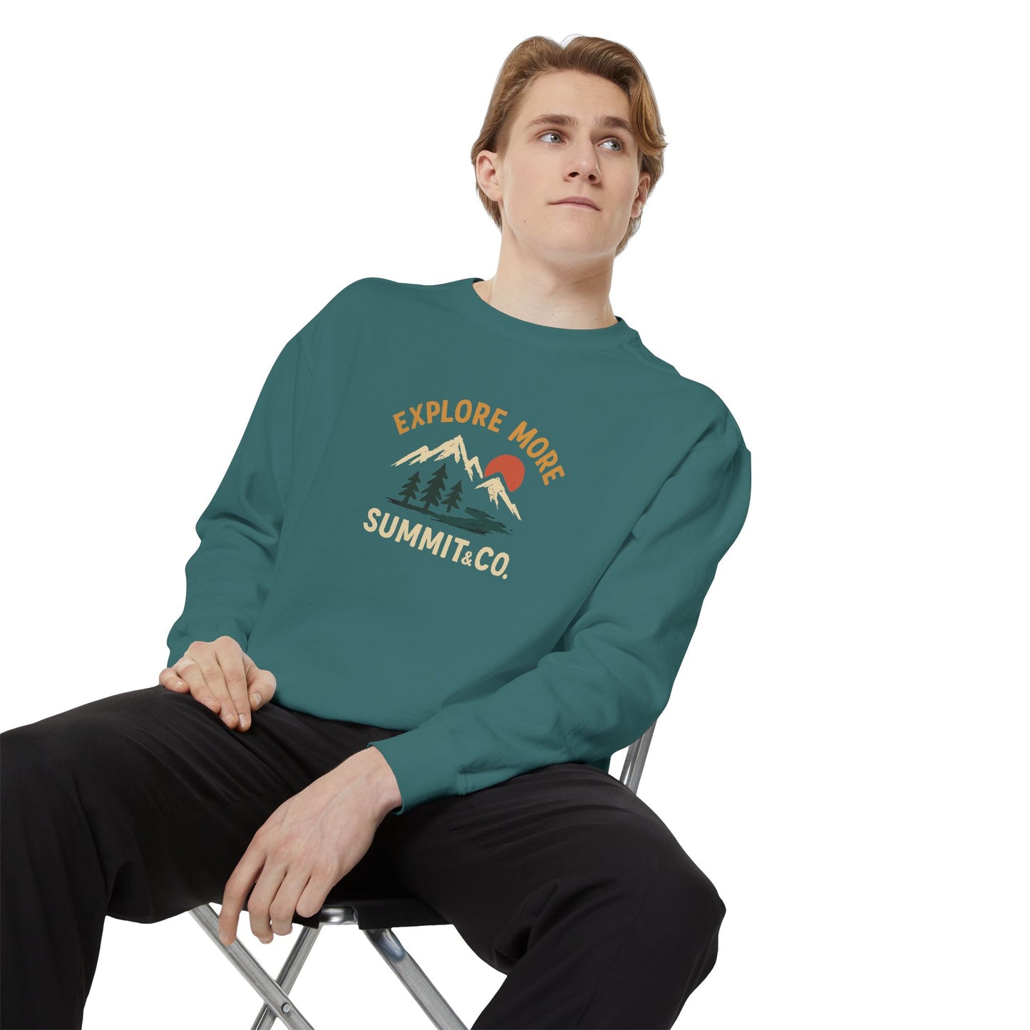 Women's Garment-Dyed Explore More Sweatshirt
