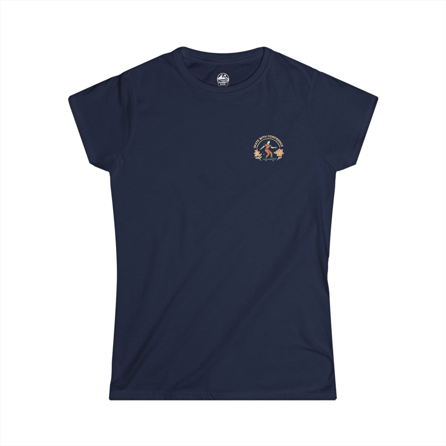 Summit&Co. Women's Slim Skate With Confidence Tee