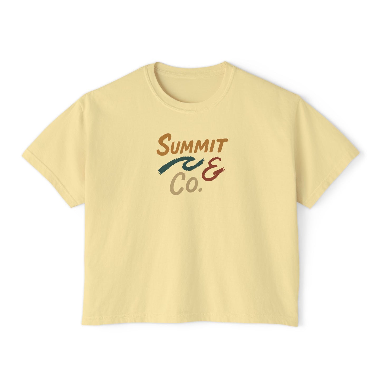 Summit&Co. Women Boxy Tee-Brushy
