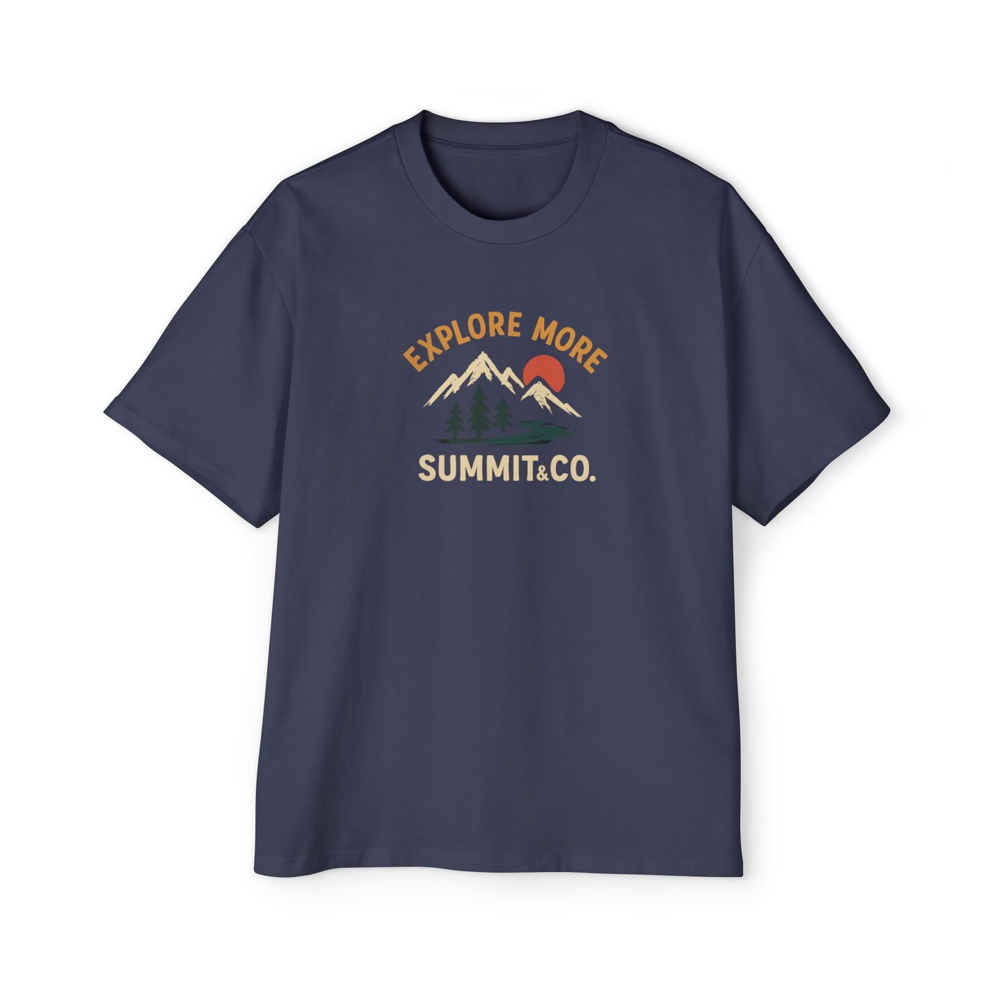 Men's Heavy Oversized Tee-Explore More