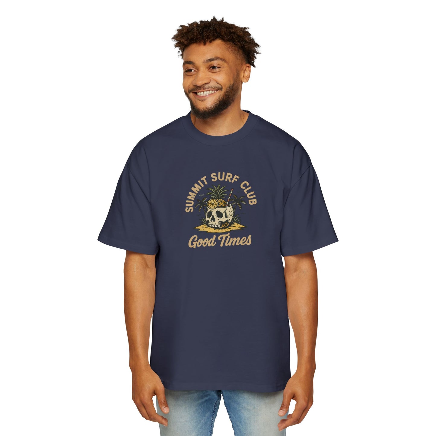 Men's Heavy Oversized Tee-Summit Surf Club