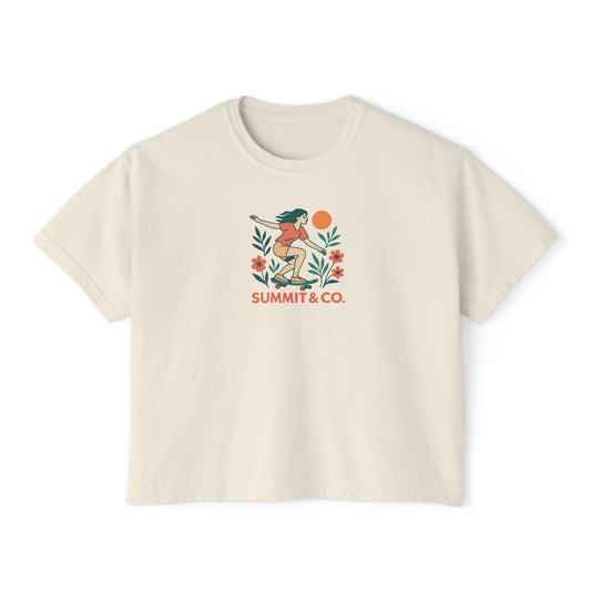 Summit&Co. Women Boxy Tee-Skater Woman