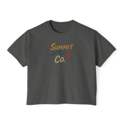 Summit&Co. Women Boxy Tee-Brushy