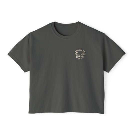 Summit&Co. Women Boxy Tee-Cold Air Warm Mug