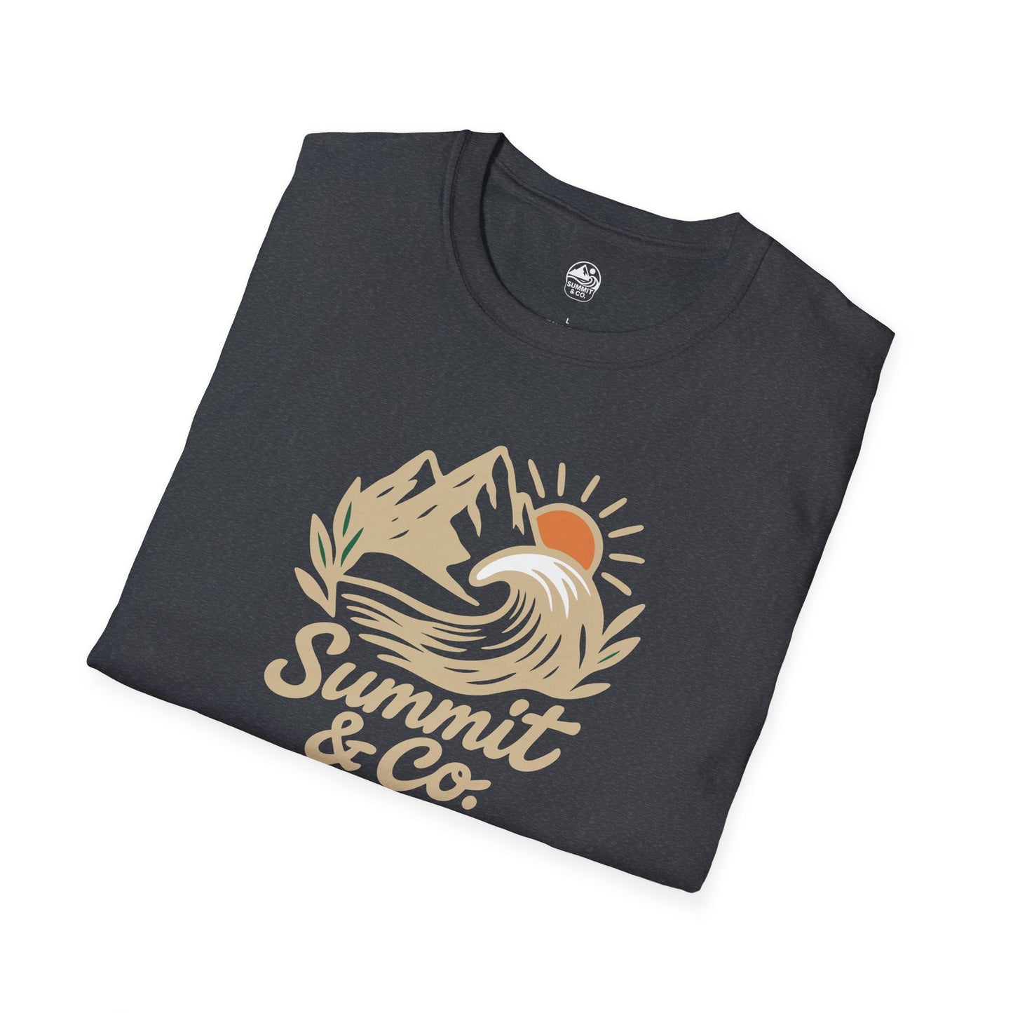 Summit&Co. Softstyle Tee-Brushed Mountains