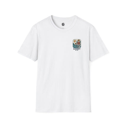 Summit&Co. Softsyle Tee-Floral Logo