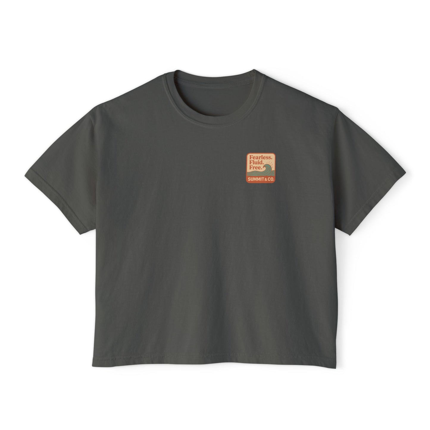 Summit&Co. Women Boxy Tee Fearless Fluid Free