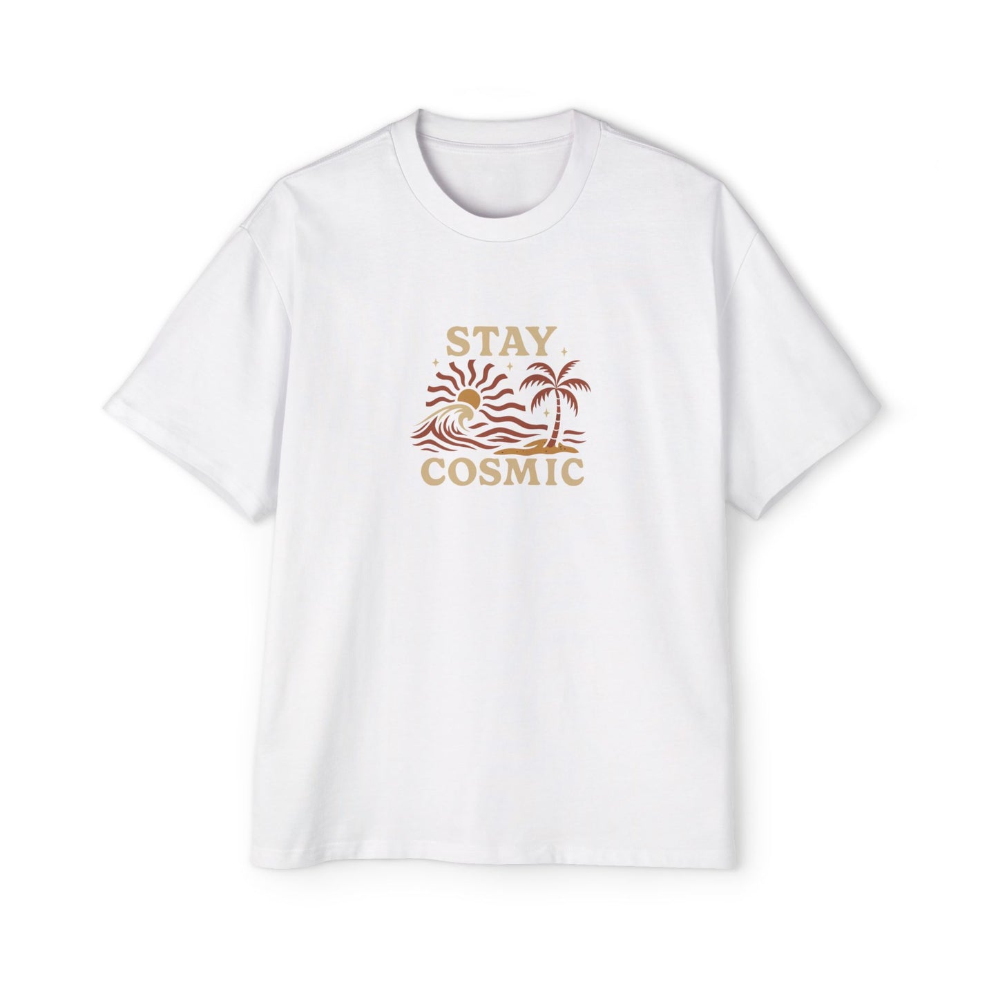 Men's Heavy Oversized Tee-Stay Cosmic