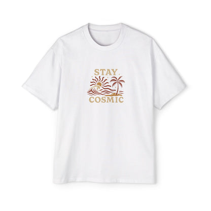 Men's Heavy Oversized Tee-Stay Cosmic