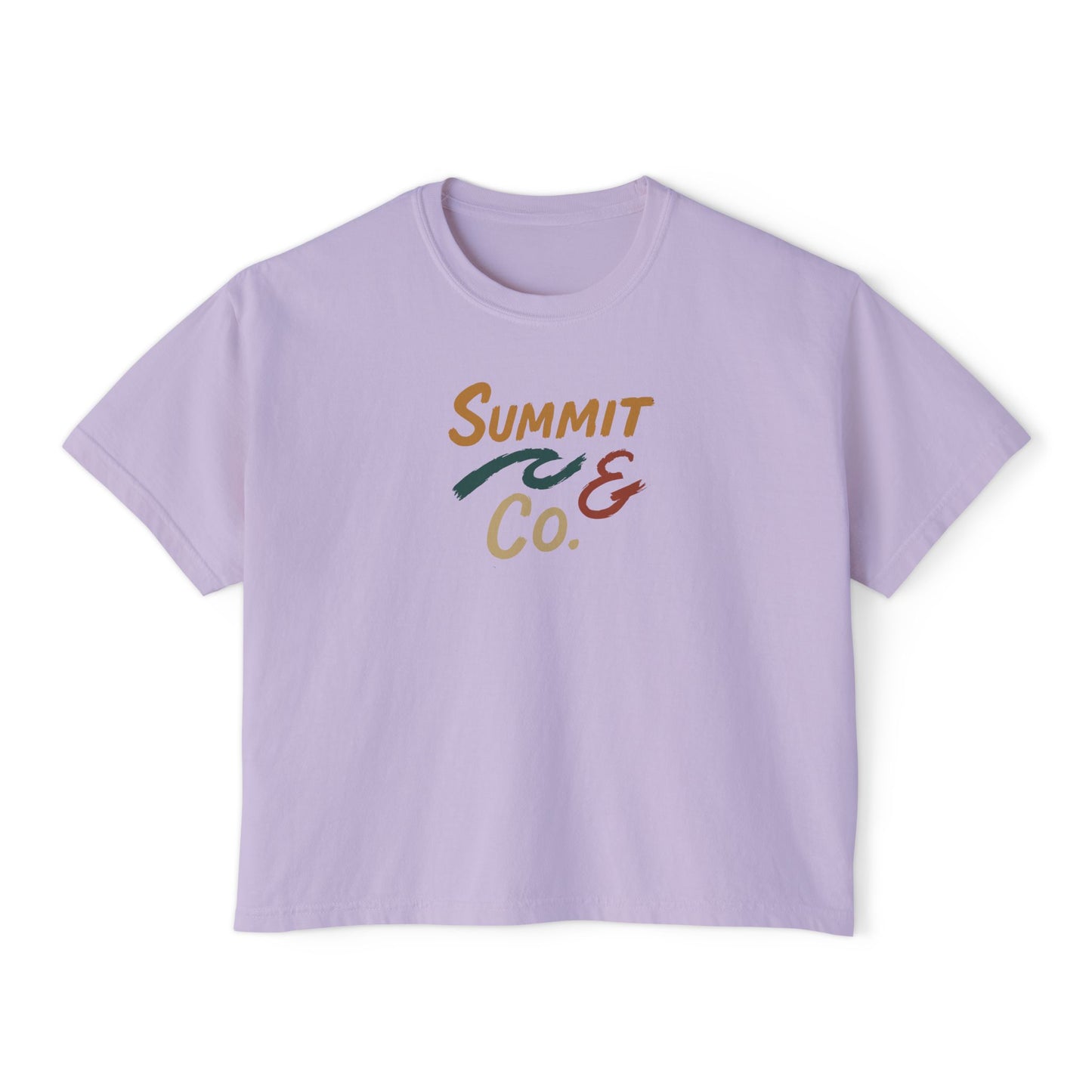 Summit&Co. Women Boxy Tee-Brushy