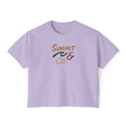 Summit&Co. Women Boxy Tee-Brushy