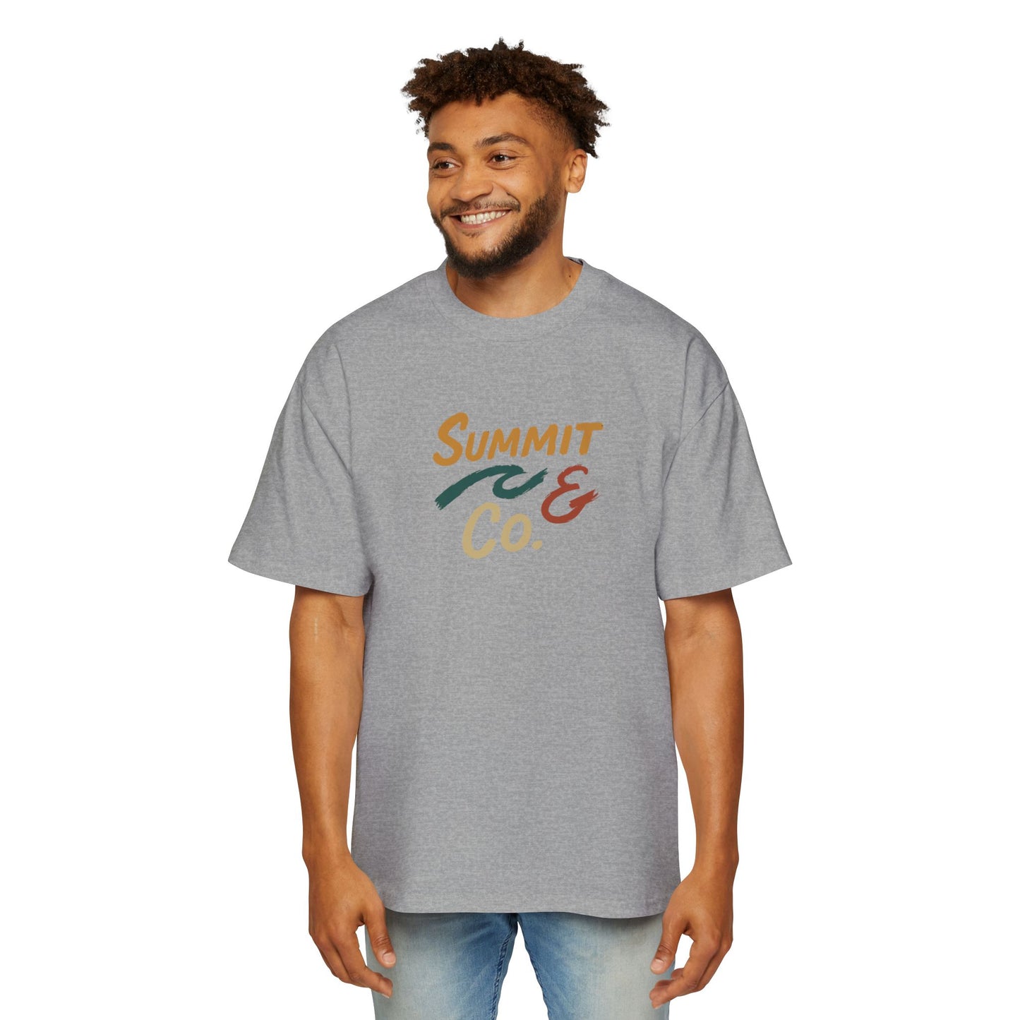 Men's Heavy Oversized Tee - Brushes T-Shirt