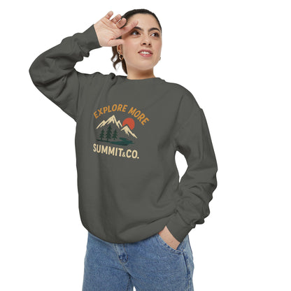 Women's Garment-Dyed Explore More Sweatshirt