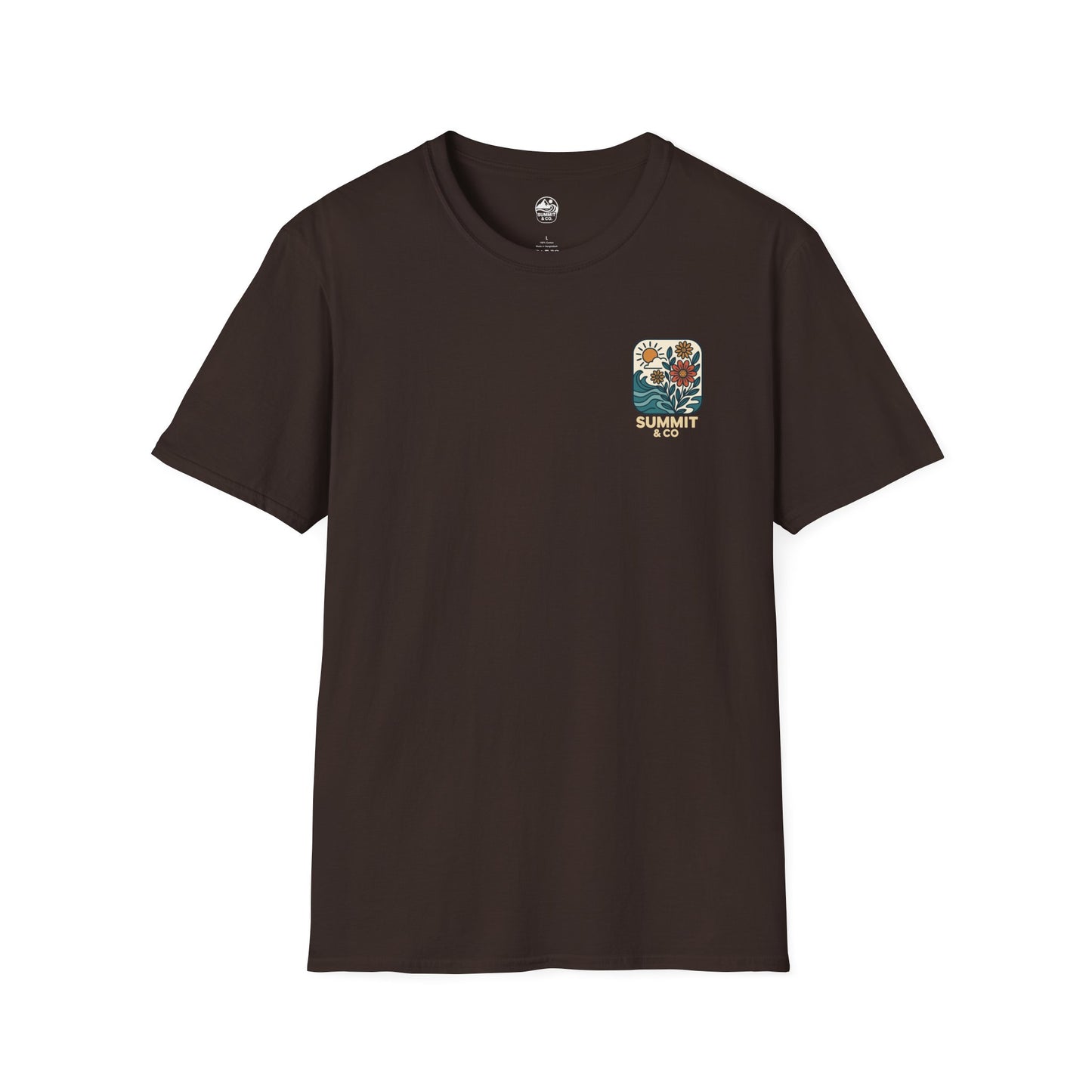 Summit&Co. Softsyle Tee-Floral Logo