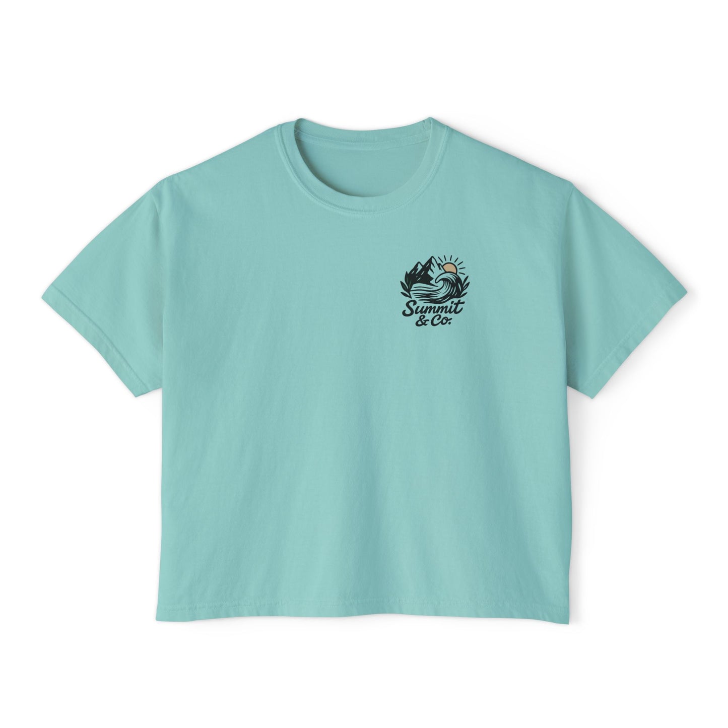 Summit&Co. Women Boxy Tee-Brushy Mountain