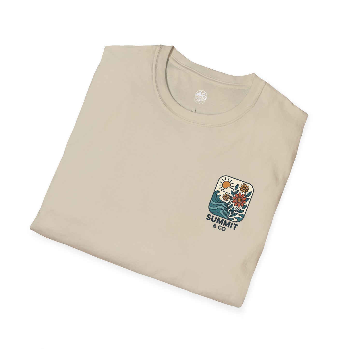 Summit&Co. Softsyle Tee-Floral Logo