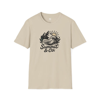 Summit&Co. Softstyle Tee-Brushed Mountains