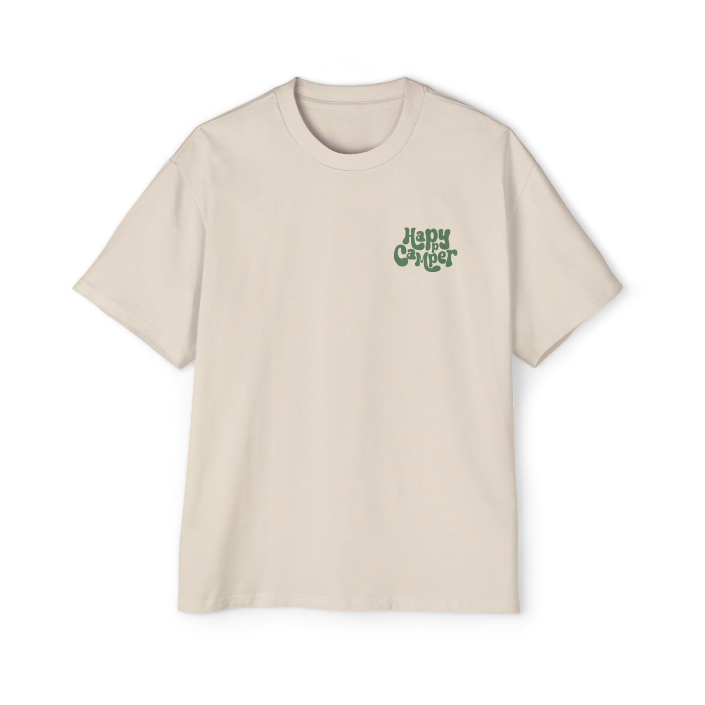 Men's Heavy Oversized Tee - Happy Camper