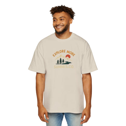 Men's Heavy Oversized Tee-Explore More