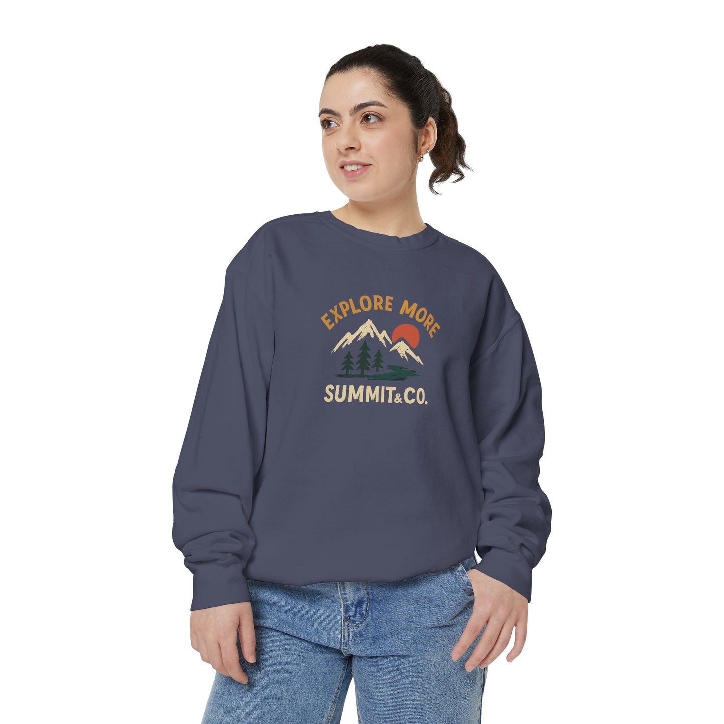 Unisex Garment-Dyed Explore More Sweatshirt