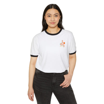 Summit&Co. Women's Ringer Abstract Logo Tee