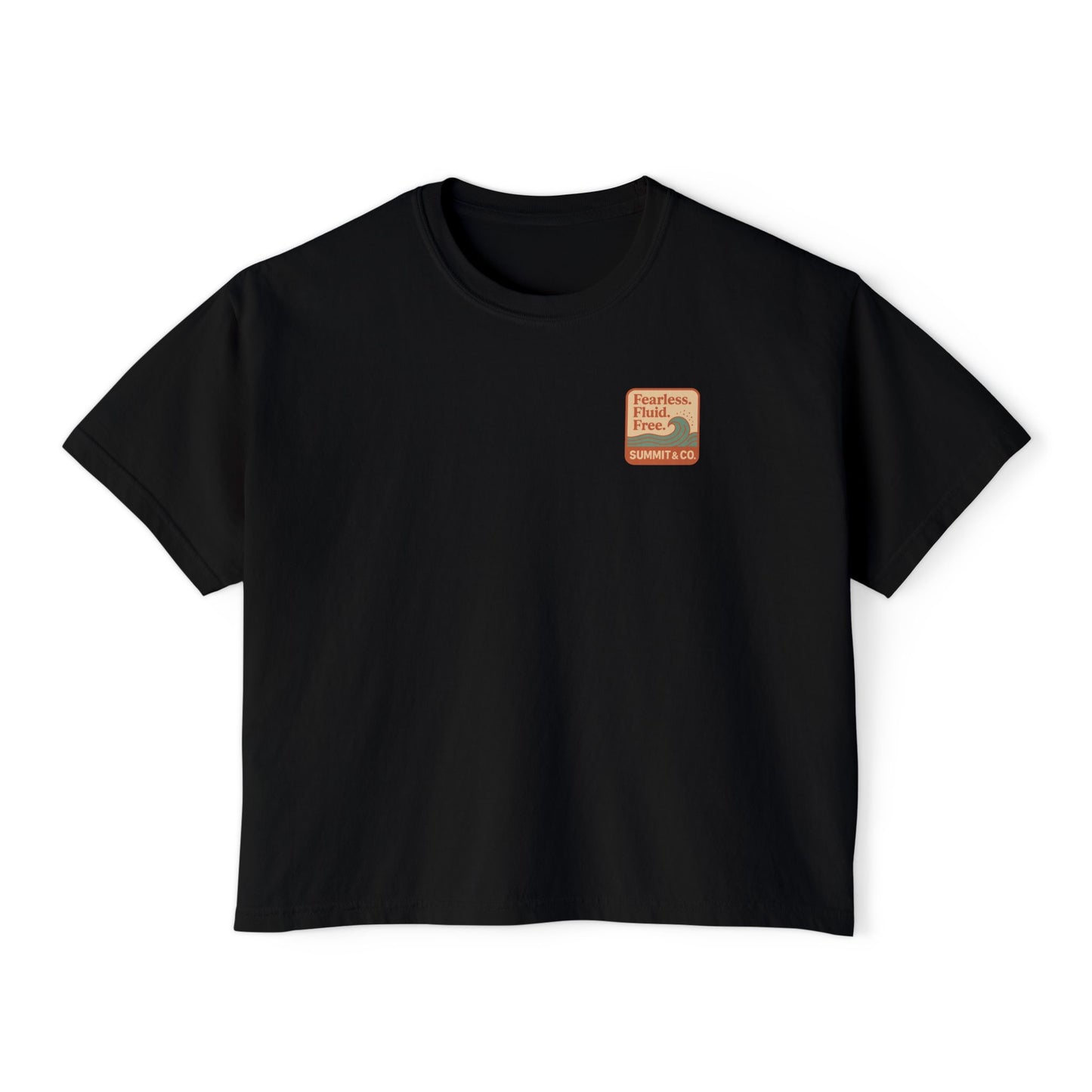 Summit&Co. Women Boxy Tee Fearless Fluid Free