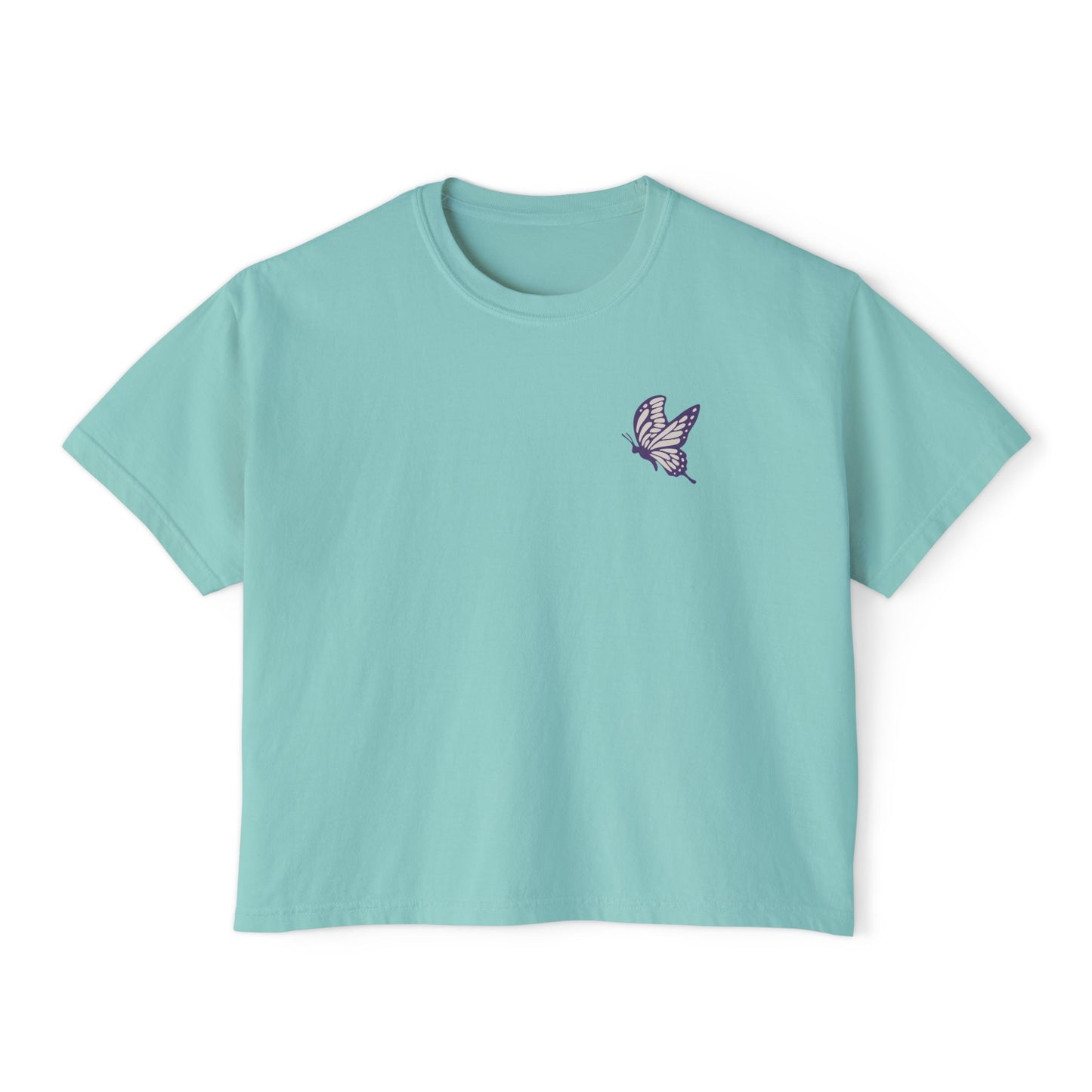 Summit&Co. Women Boxy Tee- Butterfly