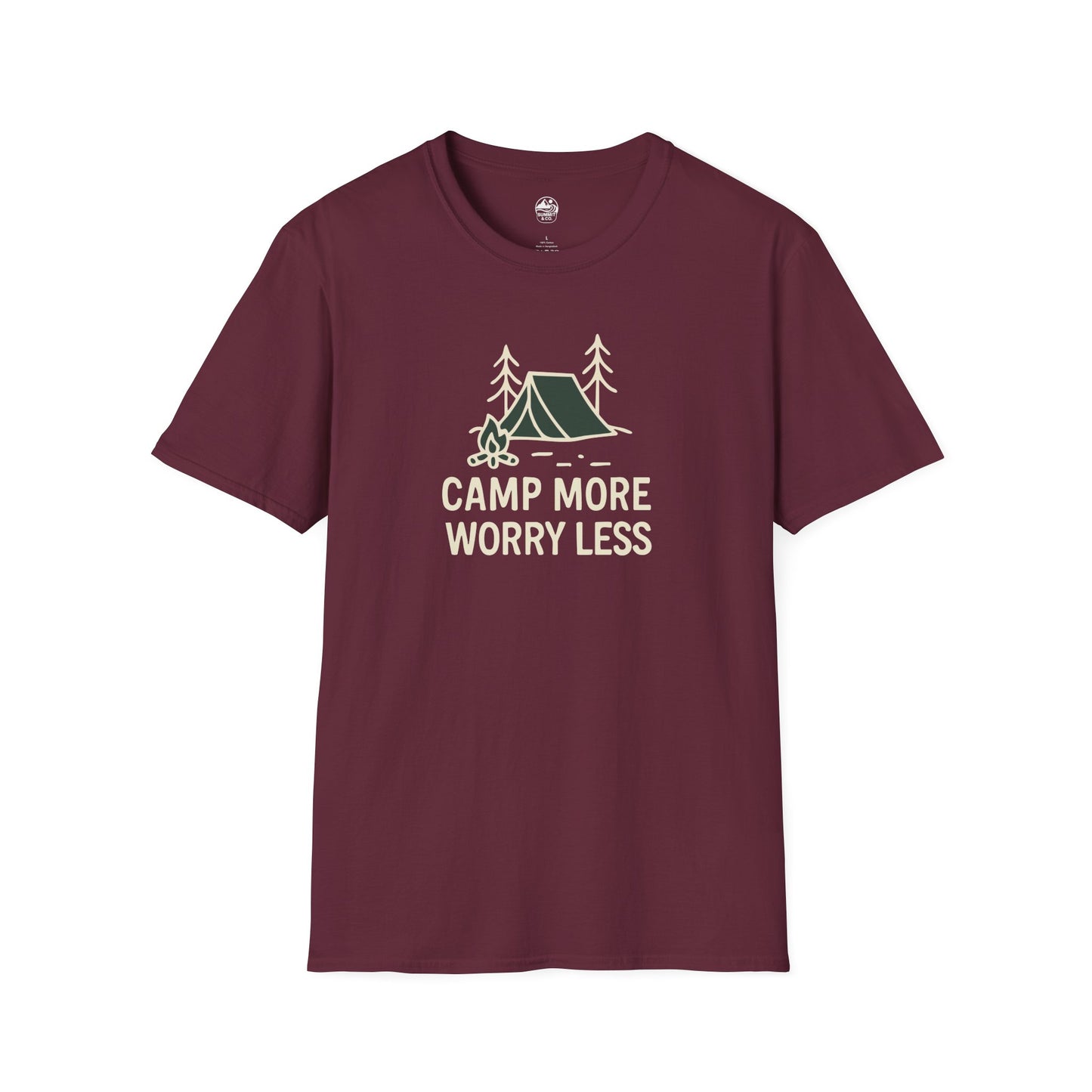 Summit&Co. Softstyle Tee-Camp More Worry Less