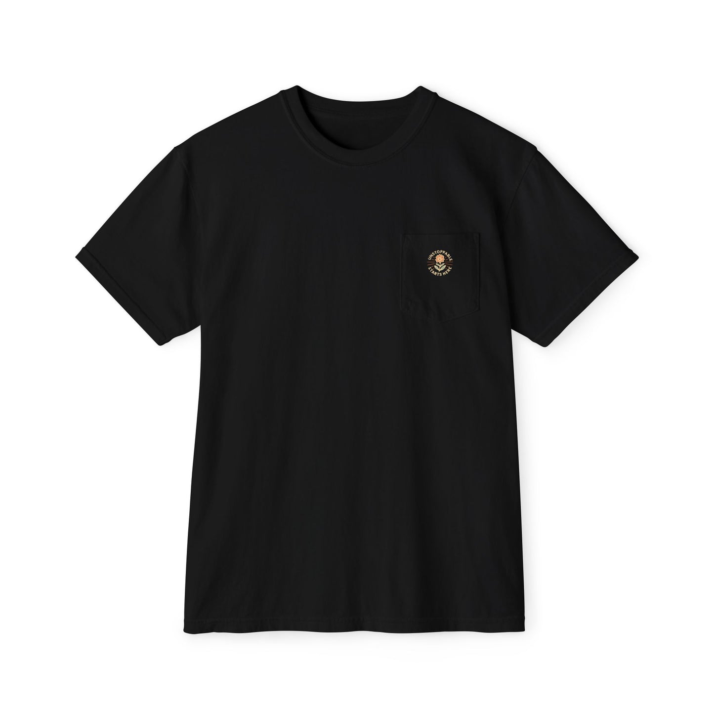 Comfortable Women's Pocket T-Shirt | Unstoppable Starts Here