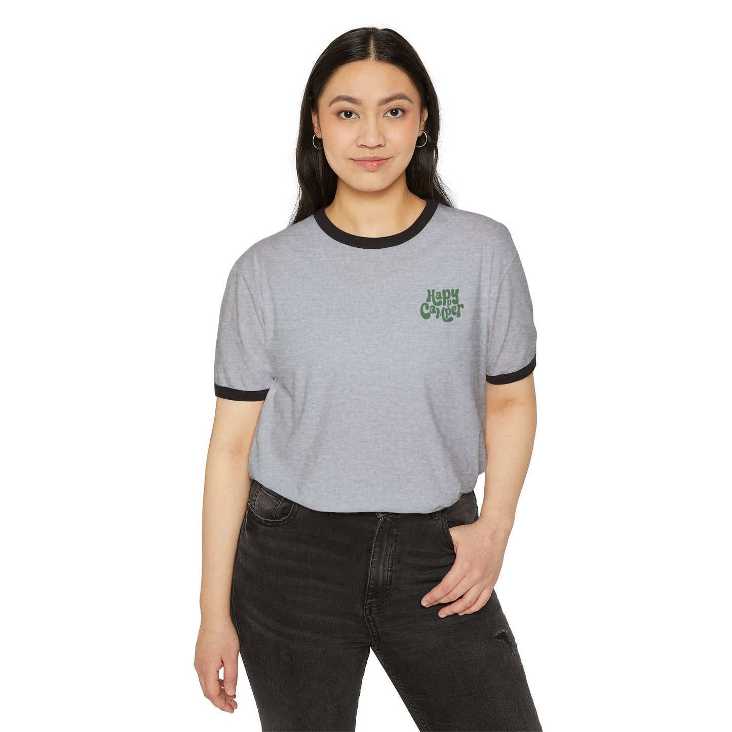 Summit&Co. Women's Ringer Happy Camper Tee