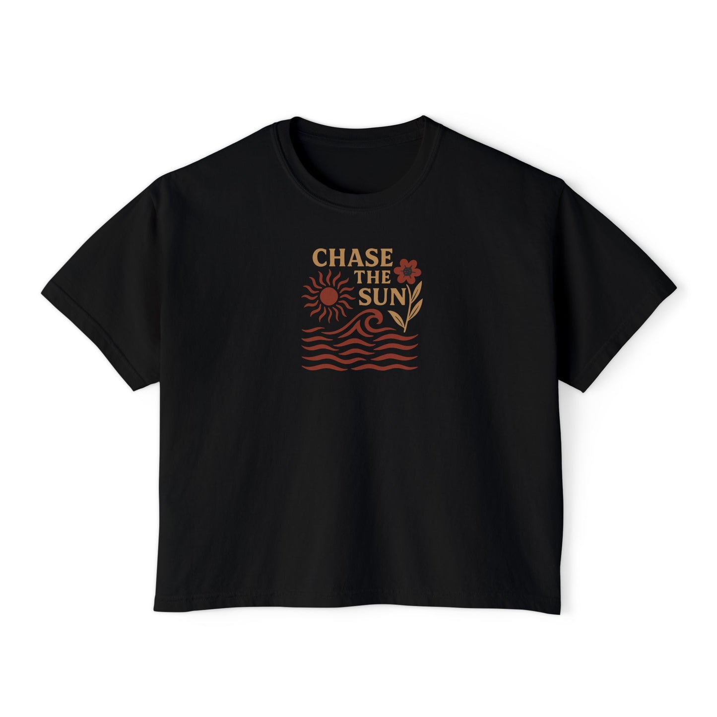 Summit&Co. Women Boxy Tee-Chase The Sun