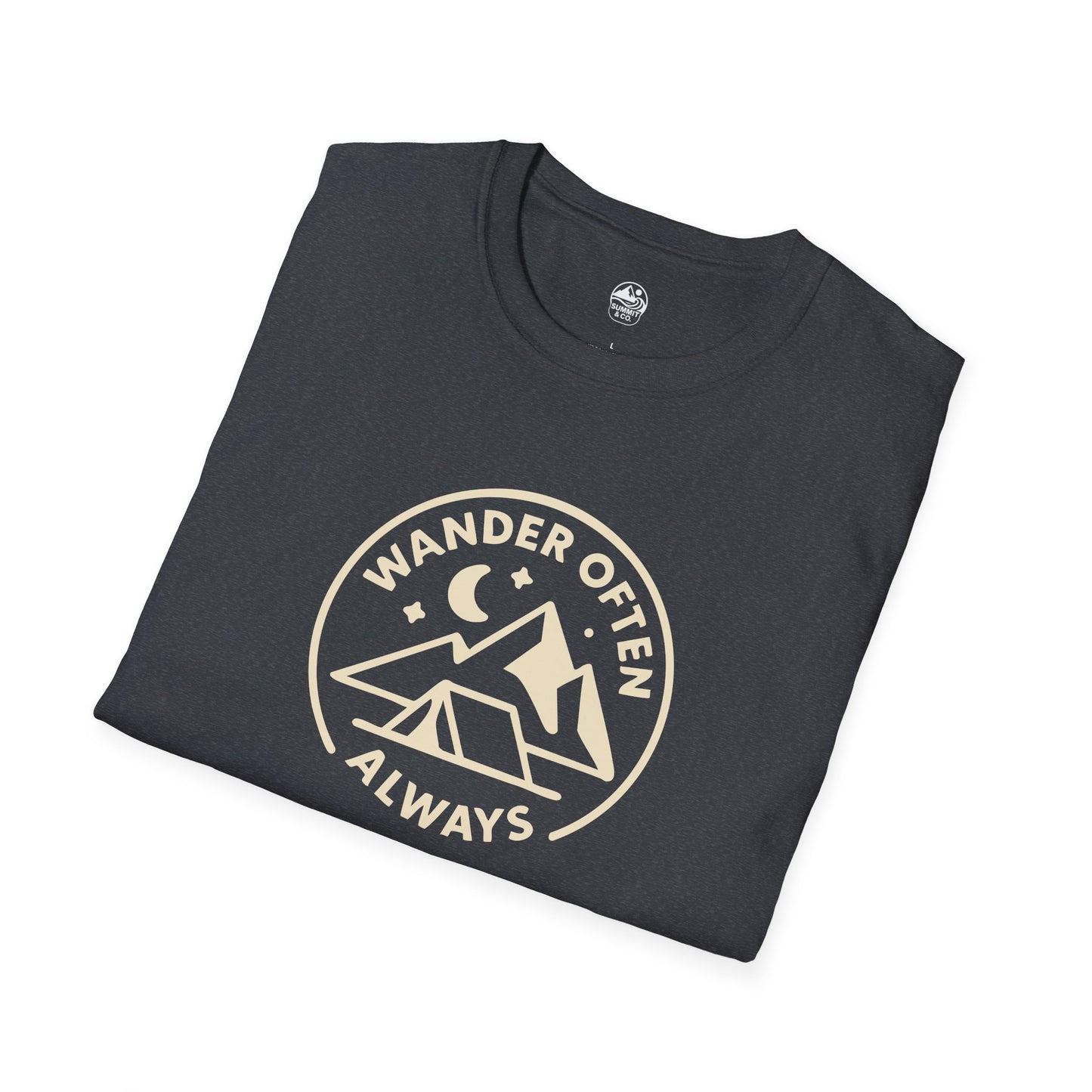Summit&Co.  Softstyle Tee-Wander Often Always