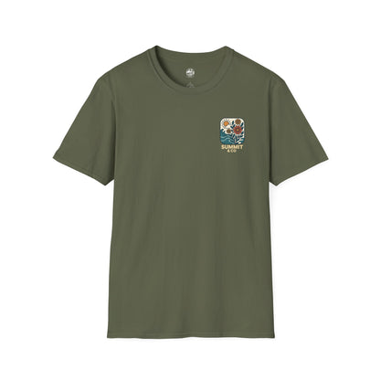 Summit&Co. Softsyle Tee-Floral Logo