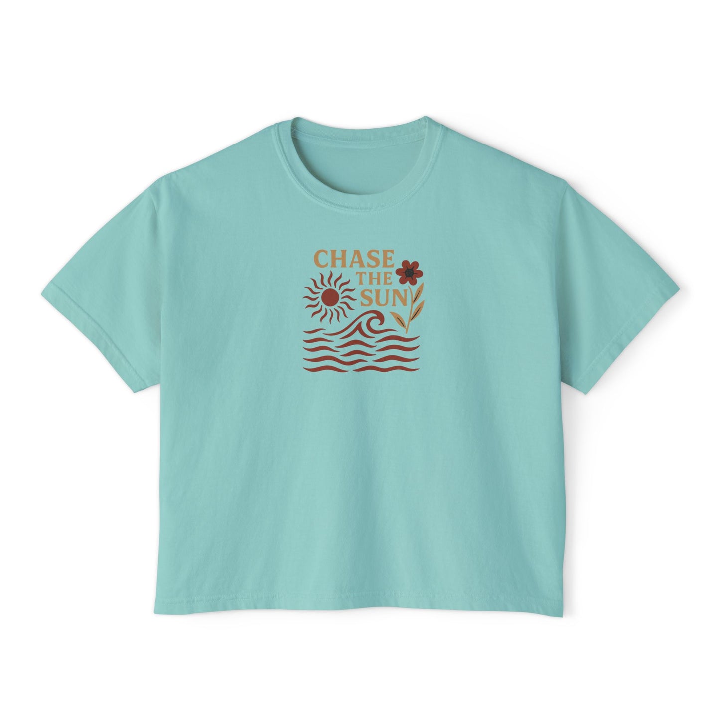 Summit&Co. Women Boxy Tee-Chase The Sun