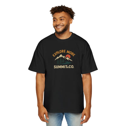 Men's Heavy Oversized Tee-Explore More