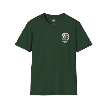 Summit&Co. Softsyle Tee-Floral Logo