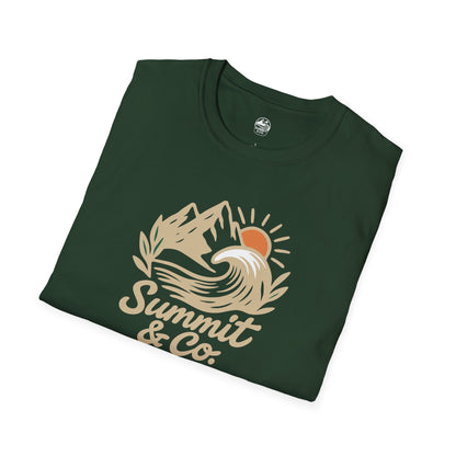 Summit&Co. Softstyle Tee-Brushed Mountains